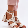 Laden Sie das Bild in den Galerie-Viewer, Sandalen mit Absatz Model 194492 Step in style