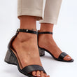 Laden Sie das Bild in den Galerie-Viewer, Sandalen mit Absatz Model 195742 Step in style