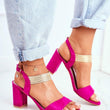 Laden Sie das Bild in den Galerie-Viewer, Sandalen mit Absatz Model 196324 Step in style