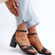 Laden Sie das Bild in den Galerie-Viewer, Sandalen mit Absatz Model 196653 Step in style