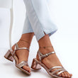 Laden Sie das Bild in den Galerie-Viewer, Sandalen mit Absatz Model 196656 Step in style