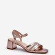 Laden Sie das Bild in den Galerie-Viewer, Sandalen mit Absatz Model 196656 Step in style
