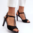Laden Sie das Bild in den Galerie-Viewer, Sandalen mit Absatz Model 197092 Step in style