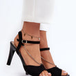 Laden Sie das Bild in den Galerie-Viewer, Sandalen mit Absatz Model 197093 Step in style