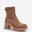 Laden Sie das Bild in den Galerie-Viewer, Stiefeletten mit Absatz Model 199065 Step in style