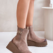 Laden Sie das Bild in den Galerie-Viewer, Plateau-Stiefeletten Model 201181 Step in style