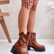 Laden Sie das Bild in den Galerie-Viewer, Stiefeletten mit Absatz Model 201543 Step in style