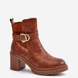Laden Sie das Bild in den Galerie-Viewer, Stiefeletten mit Absatz Model 201701 Step in style