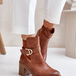 Laden Sie das Bild in den Galerie-Viewer, Stiefeletten mit Absatz Model 201701 Step in style