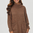 Laden Sie das Bild in den Galerie-Viewer, Rollkragenpullover Model 201797 Makadamia