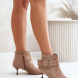Laden Sie das Bild in den Galerie-Viewer, Stiefeletten mit Absatz Model 201889 Step in style