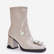 Laden Sie das Bild in den Galerie-Viewer, Stiefeletten mit Absatz Model 202049 Step in style