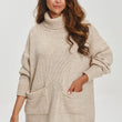 Laden Sie das Bild in den Galerie-Viewer, Rollkragenpullover Model 202969 Makadamia