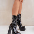 Laden Sie das Bild in den Galerie-Viewer, Stiefeletten mit Absatz Model 204680 Step in style