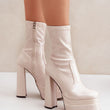 Laden Sie das Bild in den Galerie-Viewer, Stiefeletten mit Absatz Model 204681 Step in style