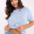Laden Sie das Bild in den Galerie-Viewer, Kurzarm Pullover model 206943 Italy Moda