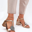 Laden Sie das Bild in den Galerie-Viewer,  Sandalen mit Absatz model 211643 Step in style