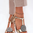 Laden Sie das Bild in den Galerie-Viewer,  Sandalen mit Absatz model 211643 Step in style