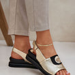 Laden Sie das Bild in den Galerie-Viewer,  Keilabsatz Sandalen model 211717 Step in style