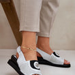 Laden Sie das Bild in den Galerie-Viewer, Keilabsatz Sandalen model 211718 Step in style