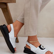 Laden Sie das Bild in den Galerie-Viewer, Keilabsatz Sandalen model 211718 Step in style