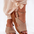 Laden Sie das Bild in den Galerie-Viewer,  Keilabsatz Sandalen model 211944 Step in style