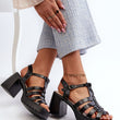 Laden Sie das Bild in den Galerie-Viewer,  Sandalen mit Absatz model 211947 Step in style