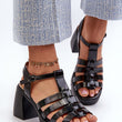 Laden Sie das Bild in den Galerie-Viewer,  Sandalen mit Absatz model 211947 Step in style