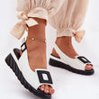 Laden Sie das Bild in den Galerie-Viewer,  Keilabsatz Sandalen model 212131 Step in style