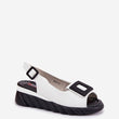 Laden Sie das Bild in den Galerie-Viewer,  Keilabsatz Sandalen model 212131 Step in style
