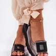Laden Sie das Bild in den Galerie-Viewer, Keilabsatz Sandalen model 212132 Step in style
