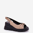 Laden Sie das Bild in den Galerie-Viewer, Keilabsatz Sandalen model 212134 Step in style