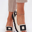 Laden Sie das Bild in den Galerie-Viewer, Keilabsatz Sandalen model 212716 Step in style