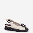 Laden Sie das Bild in den Galerie-Viewer, Keilabsatz Sandalen model 212716 Step in style