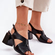 Laden Sie das Bild in den Galerie-Viewer, Sandalen mit Absatz model 212828 Step in style