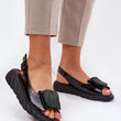 Laden Sie das Bild in den Galerie-Viewer, Keilabsatz Sandalen model 213002 Step in style