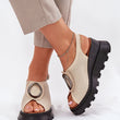 Laden Sie das Bild in den Galerie-Viewer, Keilabsatz Sandalen model 213005 Step in style