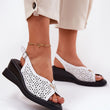 Laden Sie das Bild in den Galerie-Viewer, Keilabsatz Sandalen model 213013 Step in style