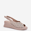 Laden Sie das Bild in den Galerie-Viewer, Keilabsatz Sandalen model 213014 Step in style