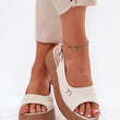 Laden Sie das Bild in den Galerie-Viewer, Keilabsatz Sandalen model 213015 Step in style