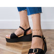 Laden Sie das Bild in den Galerie-Viewer, Keilabsatz Sandalen model 213379 PRIMO