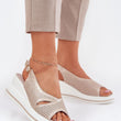 Laden Sie das Bild in den Galerie-Viewer, Keilabsatz Sandalen model 213456 Step in style