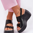 Laden Sie das Bild in den Galerie-Viewer, Keilabsatz Sandalen model 213459 Step in style