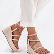 Laden Sie das Bild in den Galerie-Viewer, Keilabsatz Sandalen model 215005 Step in style