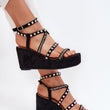 Laden Sie das Bild in den Galerie-Viewer, Keilabsatz Sandalen model 215006 Step in style