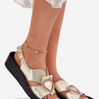 Laden Sie das Bild in den Galerie-Viewer, Keilabsatz Sandalen model 215032 Step in style