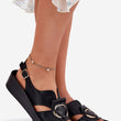Laden Sie das Bild in den Galerie-Viewer, Keilabsatz Sandalen model 215033 Step in style