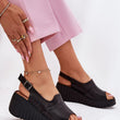 Laden Sie das Bild in den Galerie-Viewer, Keilabsatz Sandalen model 215339 Step in style