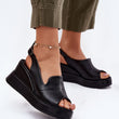 Laden Sie das Bild in den Galerie-Viewer, Keilabsatz Sandalen model 215342 Step in style