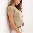 Laden Sie das Bild in den Galerie-Viewer, Kurzarm Pullover model 215793 Italy Moda